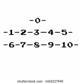 numbers 0 to 10 - a handwritten lettering message for social media good for posters, greeting cards, social media, letters, signs, textile, gifts, mugs, t-shirts and other gifts blogs