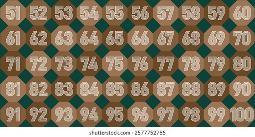 Numbers 1 to 50 educational for children learning to memorize cute gradation numbers for kids