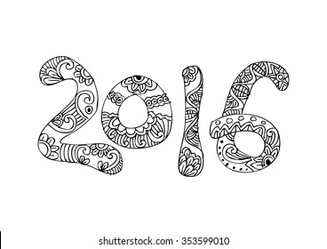 Numbers 2016 . Doodle
