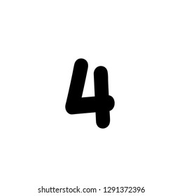 numbers 4 icon
