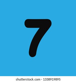 numbers 7 icon vector
