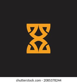 numbers 8 eight geometric linear logo vector