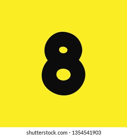 numbers 8 icon vector