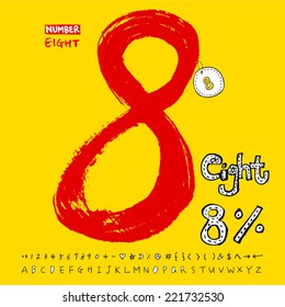 numbers and alphabet