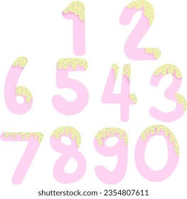 Numbers Alphabet Font Vector Set