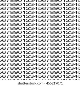Numbers background. Mathematical seamless pattern. Vector.