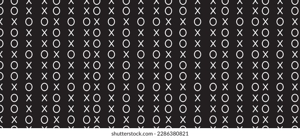 Numbers background. Pattern on black background. Hand drawn white number pattern for backdrop design and wallpaper. Simple bet numbers with repeat texture. Seamless background, vector illustration