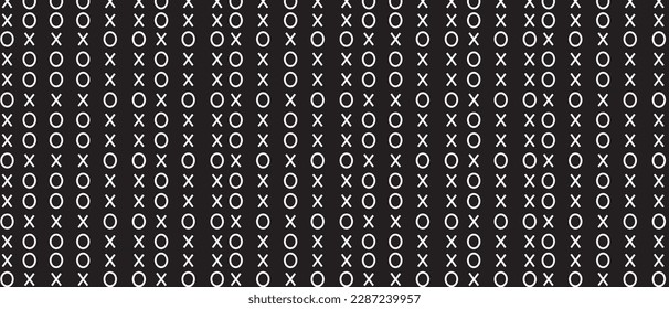 Numbers background. Pattern on black background. Hand drawn white number pattern for backdrop design and wallpaper. Simple bet numbers with repeat texture. Seamless background, vector illustration