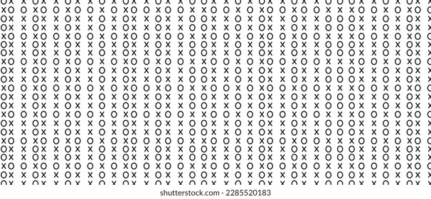 Numbers background. Pattern on white background. Hand drawn black number pattern for backdrop design and wallpaper. Simple bet numbers with repeat texture. Seamless background, vector illustration