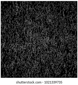 Numbers, background. Scribbled handwritten numbers for card, poster, banner. Vector background with numbers in primitive style. Simple pattern for your design.