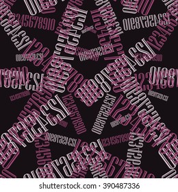 Numbers background. Seamless pattern. Vector. 