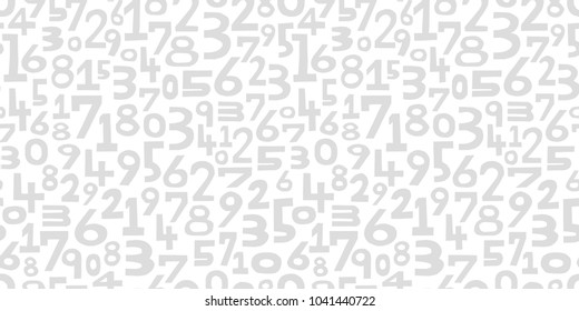 Numbers background. Seamless pattern.Vector.