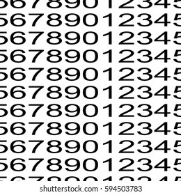 Numbers background. Seamless vertical pattern of digits