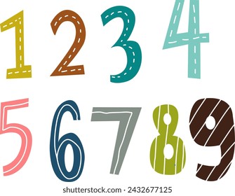 
numbers for birthday or counting one two three four five six seven eight nine