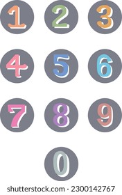 Numbers With Circles For Informal Use