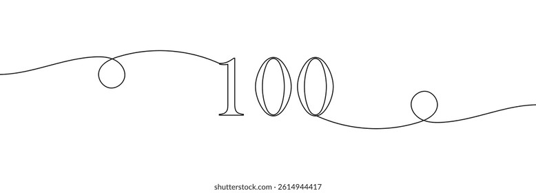 Numbers in continuous line drawing style. Line art of numbers. Vector illustration. Set of abstract drawings of numbers .Vector Illustration .EPS 10 . 