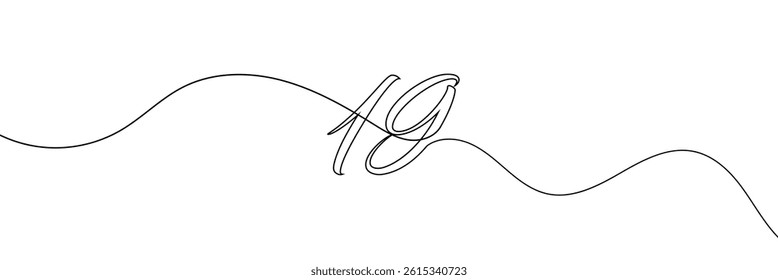 Numbers in continuous line drawing style. Line art of numbers. Vector illustration. Set of abstract drawings of numbers .Vector Illustration .EPS 10 . 