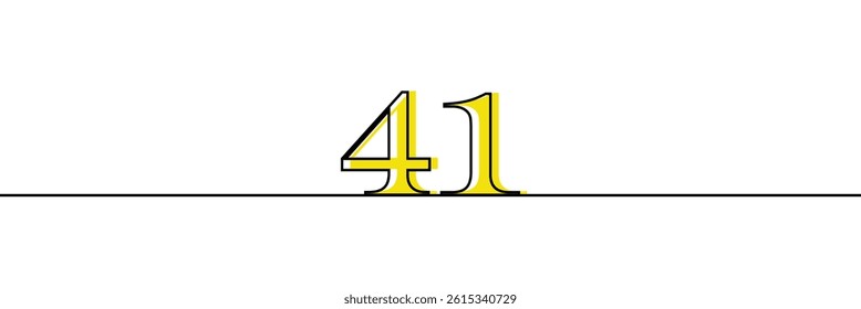 Numbers in continuous line drawing style. Line art of numbers. Vector illustration. Set of abstract drawings of numbers .Vector Illustration .EPS 10 . 