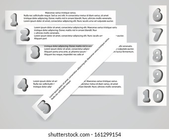 Numbers. Design elements.