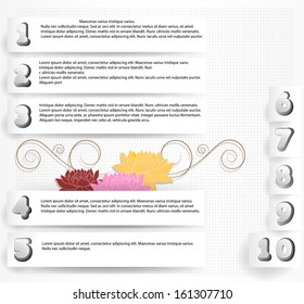Numbers. Design elements.