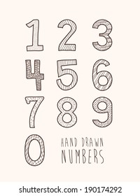 Numbers design over  background, vector illustration