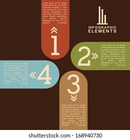 numbers design over  brown background vector illustration