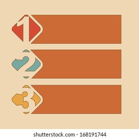 numbers design over pink  background vector illustration