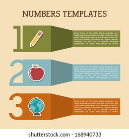 numbers design over pink background vector illustration