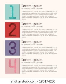 Numbers design over white background, vector illustration
