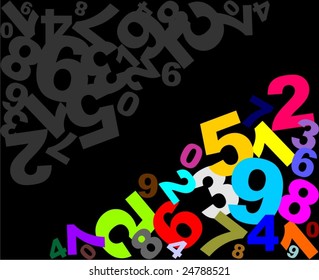 Numbers design VECTOR