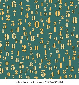 Numbers, education, school concept. Seamless vector EPS 10 pattern. Flat style