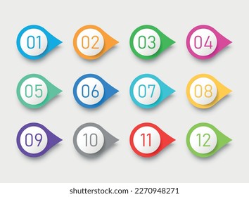 Numbers font icon in flat style. Typography vector illustration on isolated background. Numeral typographic sign business concept.