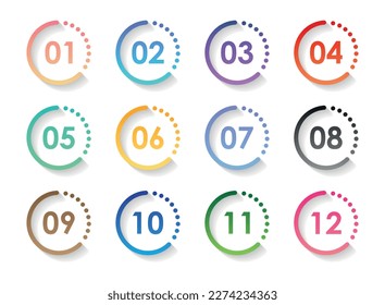 Numbers Schriftsymbol im flachen Stil. Typografie, Vektorgrafik auf isoliertem Hintergrund. Geschäftskonzept für numerische typografische Zeichen