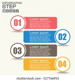 Numbers Four Points Slide Template