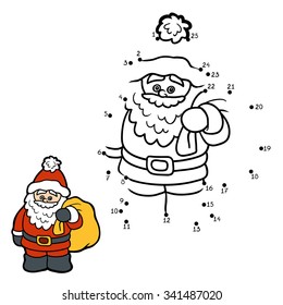 Numbers game for children: Santa Claus