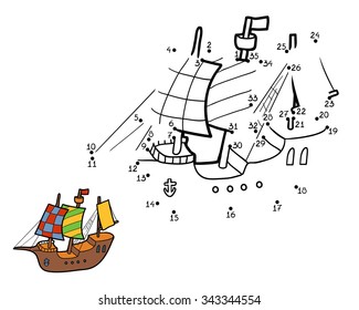 Numbers Game For Children: Ship