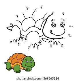 Numbers game for children (turtle)
