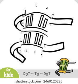 Numbers game, education dot to dot game for children, Football Shin Guard
