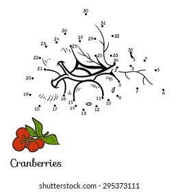 Numbers game: fruit and vegetables (cranberries)