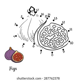 Juego de números: frutas y verduras (higos)