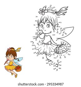 Numbers game (little fairy with a basket of fruit)
