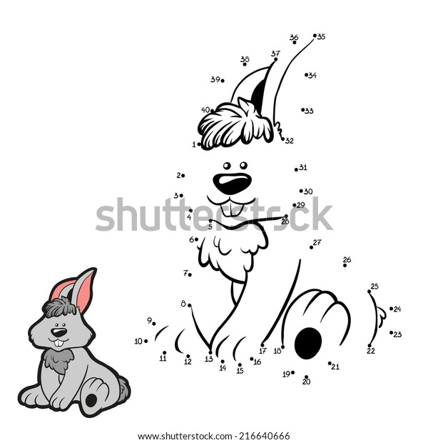 Numbers Game Rabbit Stock Vector (Royalty Free) 216640666
