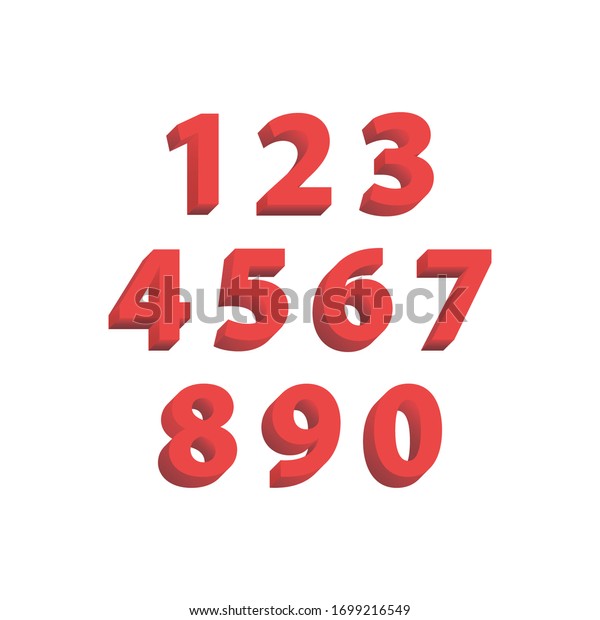 Numbers Graphic Design Projects Stock Vector (Royalty Free) 1699216549 ...