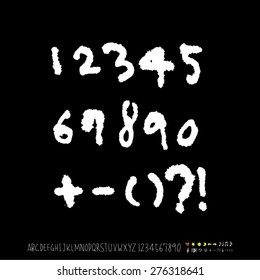 Numbers / Handwritten Numbers - vector