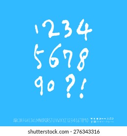 numbers / Handwritten numbers - vector