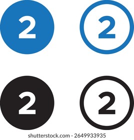 O ícone de números define de 0 a 9. Ícone de números sólido e ícone de linha definido. ilustração vetorial. arquivo eps.