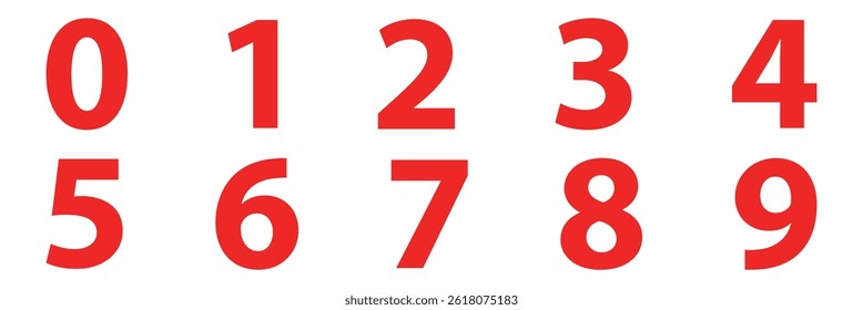 Numbers icon set. Design vector illustration.
