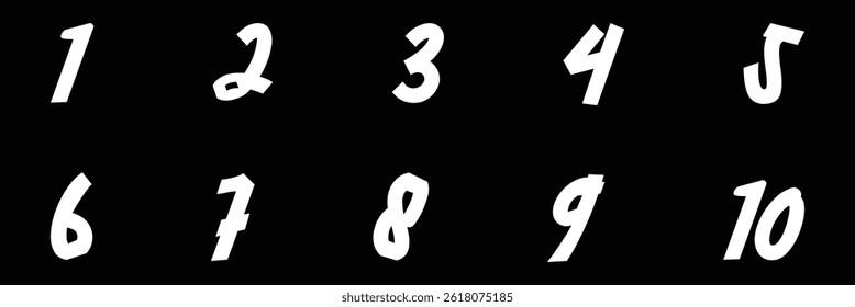 Numbers icon set. Design vector illustration.