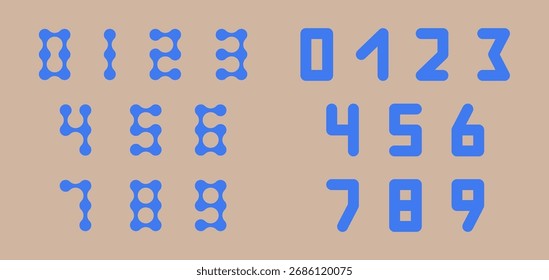 Numbers icons. Design elements. Vector illustration for brochure, poster, cover, card, presentation, flyer or banner.