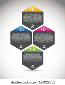 numbers labels over white background.vector illustration